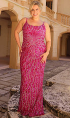 Primavera Couture 14045 - Sequined Beaded Sleeveless Prom Dress