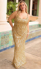 Primavera Couture 14045 - Sequined Beaded Sleeveless Prom Dress