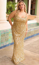 Primavera Couture 14045 - Sequined Beaded Sleeveless Prom Dress - view 5