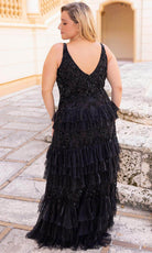 Primavera Couture 14052 - Sequin Embellished Sleeveless Prom Dress - back view