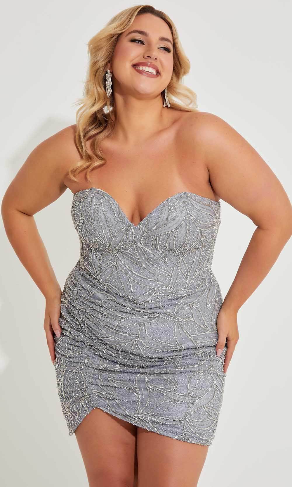 Primavera Couture 14068 - Sweetheart Beaded Cocktail Dress - view 9
