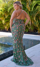Primavera Couture 14071 - V-Neck Floral Beaded Prom Gown - view 8