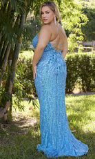Primavera Couture 14072 - Scoop Neckline Sequin Prom Gown
