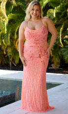 Primavera Couture 14072 - Scoop Neckline Sequin Prom Gown - view 5