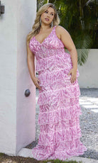 Primavera Couture 14073 - Sleeveless Embellished Evening Gown