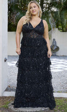 Primavera Couture 14073 - Sleeveless Embellished Evening Gown