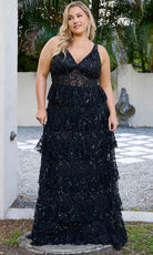 Primavera Couture 14073 - Sleeveless Embellished Evening Gown - designer formal gown at Silhouette Dresses