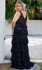 Primavera Couture 14073 - Sleeveless Embellished Evening Gown - back view