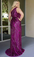 Primavera Couture 14075 - One Shoulder Beaded Sequin Evening Dress