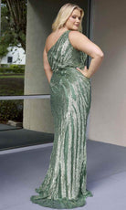 Primavera Couture 14075 - One Shoulder Beaded Sequin Evening Dress