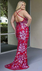 Primavera Couture 14076 - Sleeveless V-Neck Sequin Evening Gown
