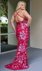 Primavera Couture 14076 - Sleeveless V-Neck Sequin Evening Gown - view 4