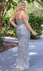 Primavera Couture 14078 - V-Neck Sequined Sleeveless Evening Gown - view 7