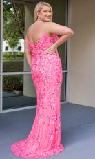 Primavera Couture 14080 - Elegant V-Neck Strapless Sequin Evening Gown - view 4