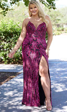 Primavera Couture 14083 - Strapless Sequin Sheath Evening Gown - view 5