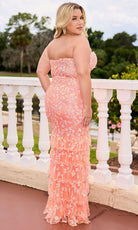 Primavera Couture 14105 - Strapless Tiered Ruffle Embellished Dress