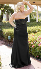 Primavera Couture 14109 - Beaded Strapless Corset Dress