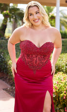 Primavera Couture 14109 - Beaded Strapless Corset Dress - Silhouette Dresses