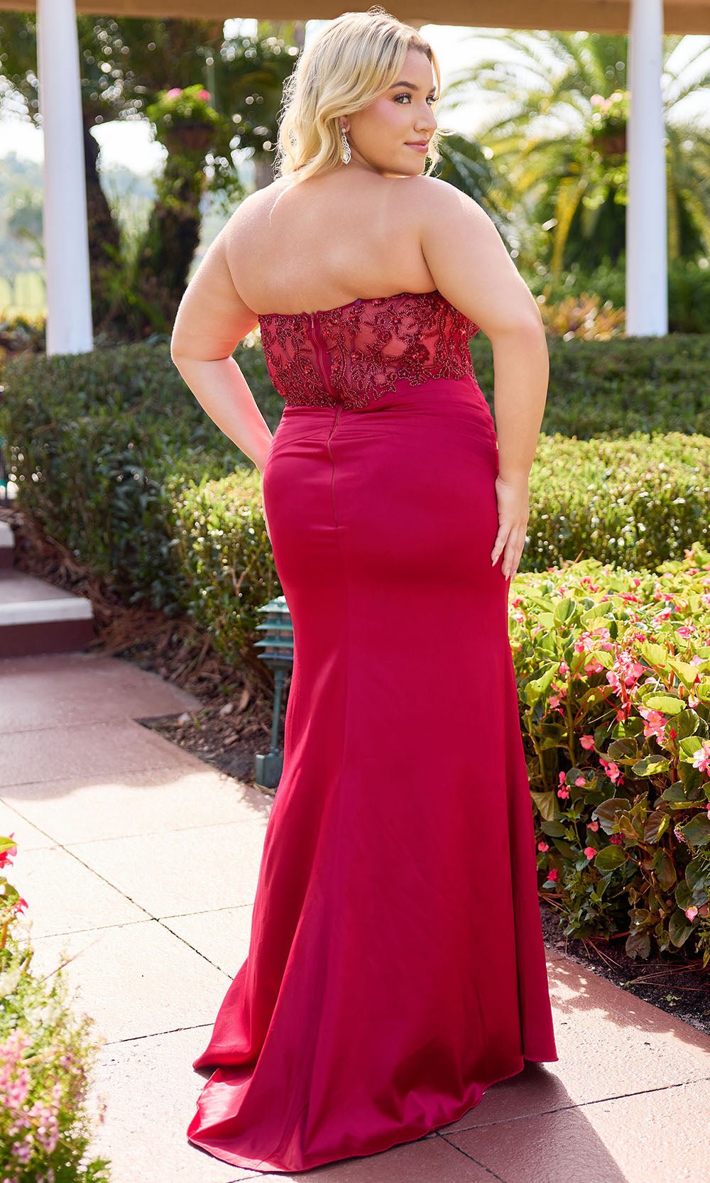 Primavera Couture 14109 - Beaded Strapless Corset Dress - Silhouette Dresses