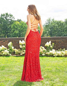 Primavera Couture - 3290 Sequined Sexy Back Gown - view 12