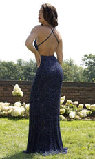Primavera Couture - 3291 Sparkling Allover Sequin V Neck Sheath Gown - view 9