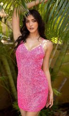 Primavera Couture - 3353 Paisley Beaded Fitted Cocktail Dress - designer homecoming dress at Silhouette Dresses