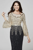 Primavera Couture - 3378 Embellished Bateau Sheath Dress - view 6