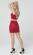 Primavera Couture - 3550 Two-Piece Beaded Cocktail Dress - view 5