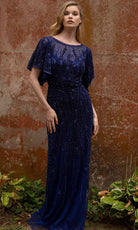 Primavera Couture 3681 - Trailing Beaded Evening Gown - view 5