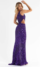 Primavera Couture - 3729 One Shoulder Asymmetrical Dress