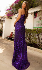 Primavera Couture - 3729 One Shoulder Asymmetrical Dress