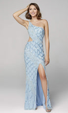 Primavera Couture - 3729 One Shoulder Asymmetrical Dress