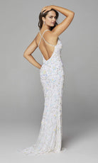 Primavera Couture - 3731 Sleeveless Plunging V-Neck Dress