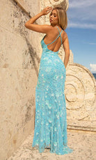 Primavera Couture - 3731 Sleeveless Plunging V-Neck Dress