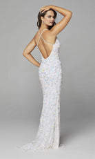 Primavera Couture - 3731 Sleeveless Plunging V-Neck Dress - view 9