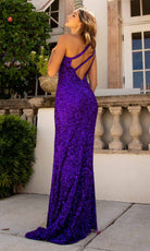 Primavera Couture - 3761 Asymmetrical Sequin Double Strap Dress