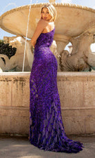 Primavera Couture - 3766 Asymmetrical One Sleeve Gown