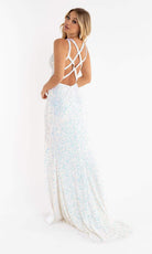 Primavera Couture - 3768 Sleeveless Crisscross Straps Gown - view 4