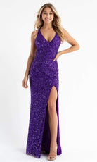 Primavera Couture - 3768 Sleeveless Crisscross Straps Gown - view 11