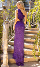 Primavera Couture 3798 - Ruffled Asymmetric Evening Gown