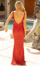 Primavera Couture 3799 - V-Neck Ruffled Sequin Evening Gown
