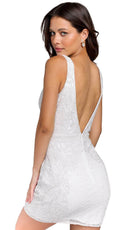 Primavera Couture 3804 - Floral Beaded Cocktail Dress