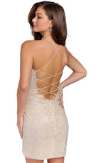Primavera Couture 3814 - Bedazzled Scoop Neck Cocktail Dress - view 12