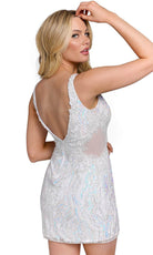 Primavera Couture 3822 - Embroidered Beaded Cocktail Dress - detail view