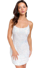 Primavera Couture 3835 - Lace-Up Back Sleeveless Cocktail Dress - designer cocktail dress at Silhouette Dresses