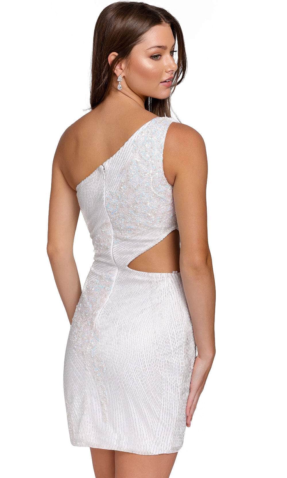 Primavera Couture 3840 - Asymmetric Cutout Cocktail Dress - view 8
