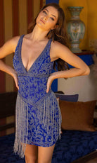 Primavera Couture 3843 - Beaded Sleeveless Cocktail Dress - view 7