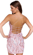 Primavera Couture 3844 - V-Neck Beaded Cocktail Dress