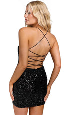 Primavera Couture 3852 - Sequined Sleeveless Cocktail Dress
