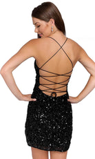 Primavera Couture 3891 - Deep V-Neck Side Slit Cocktail Dress - view 4
